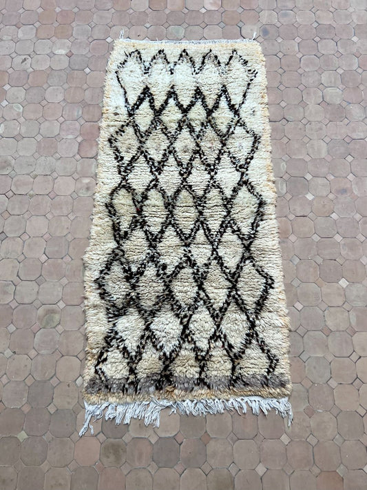 Moroccan Vintage Azilal Rug 170x80cm