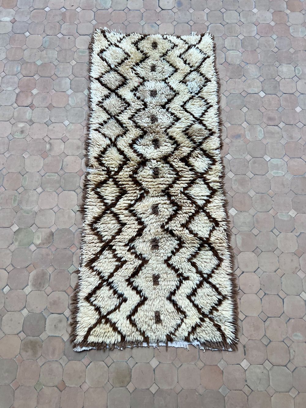 Moroccan Vintage Azilal Rug 170x70cm