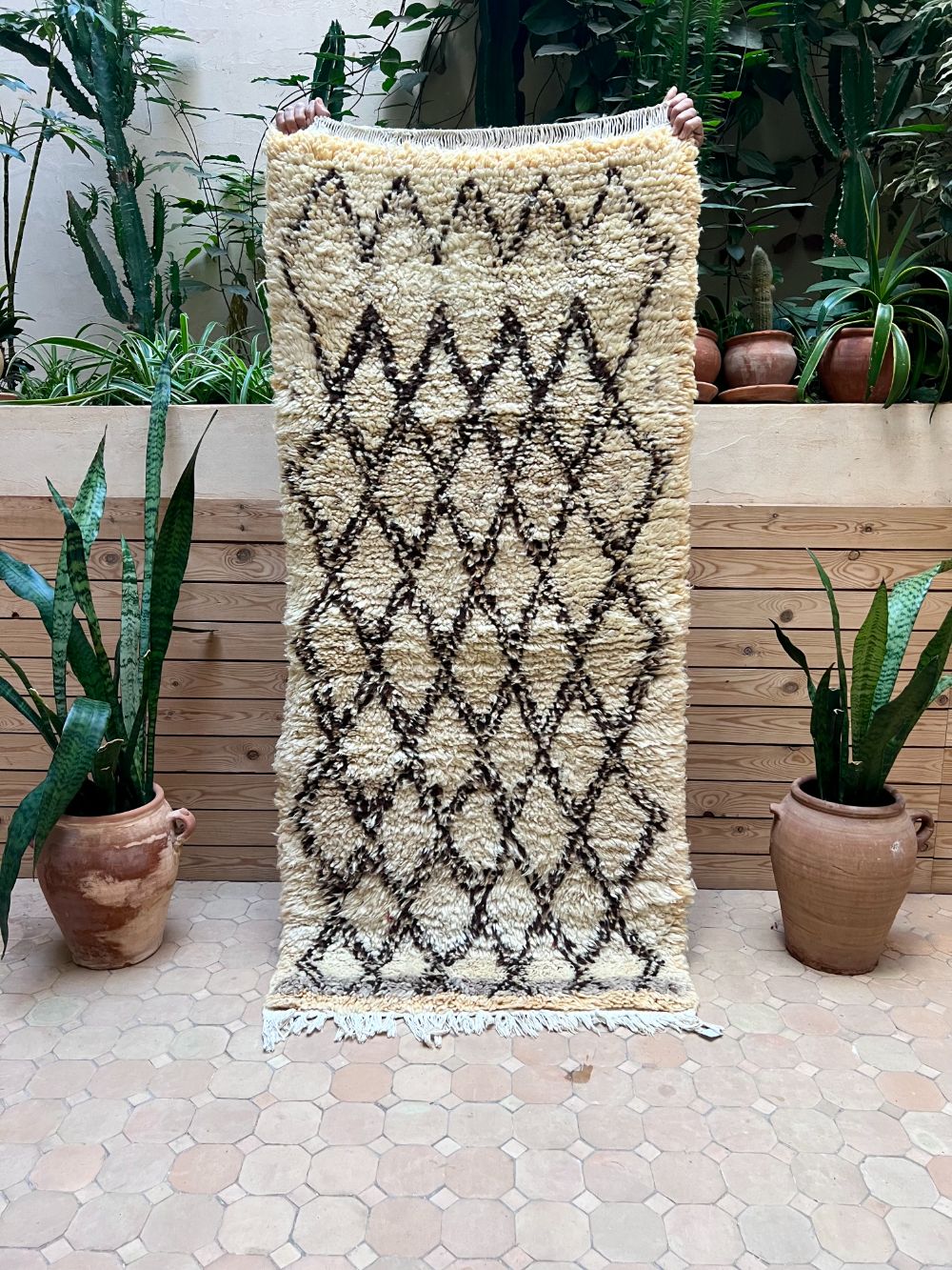 Nata - Moroccan Vintage Azilal Rug 170x80cm