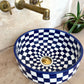 Moroccan Checkered Washbasin sink ⌀35cm