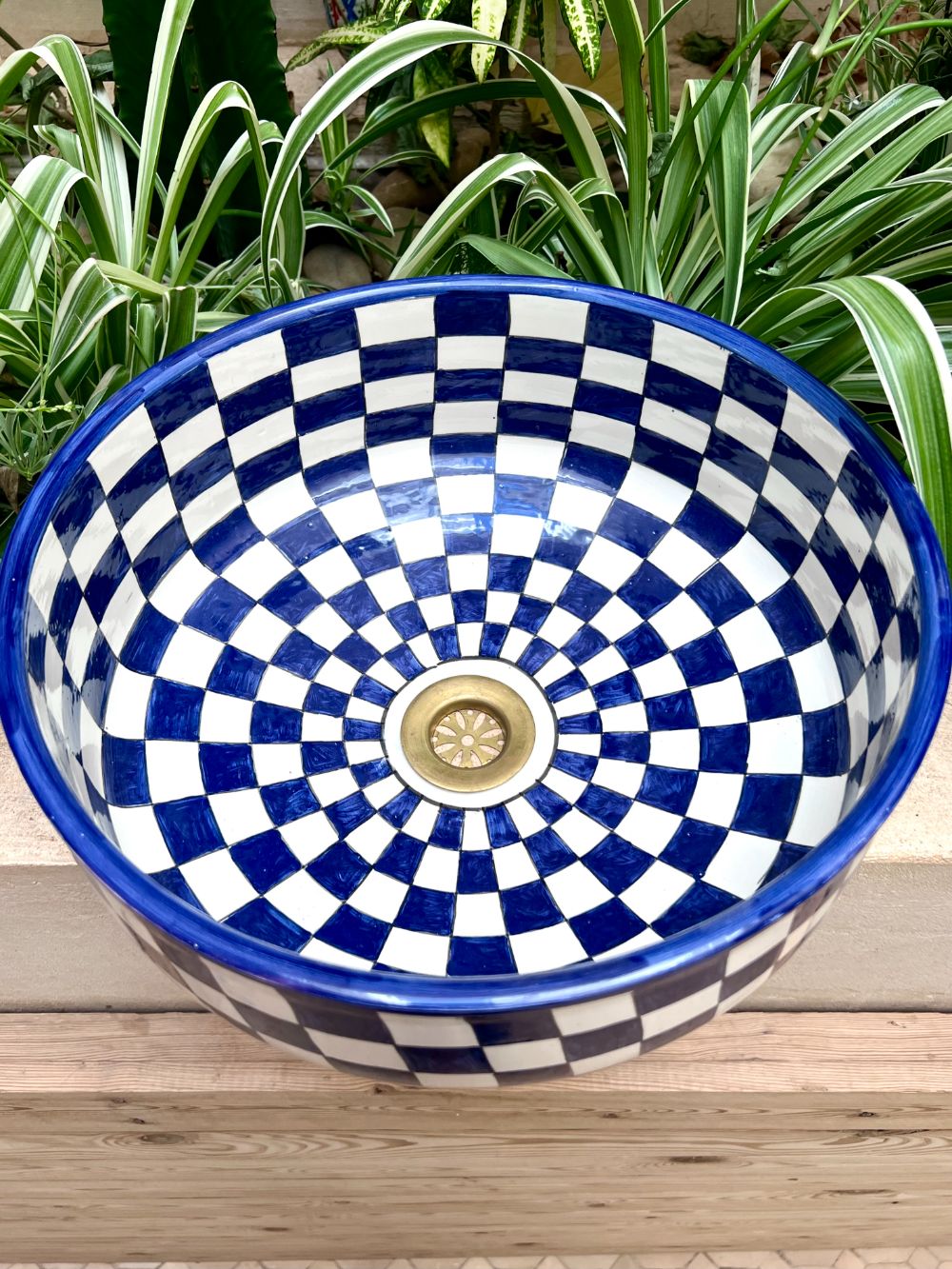 Moroccan Checkered Washbasin sink ⌀35cm