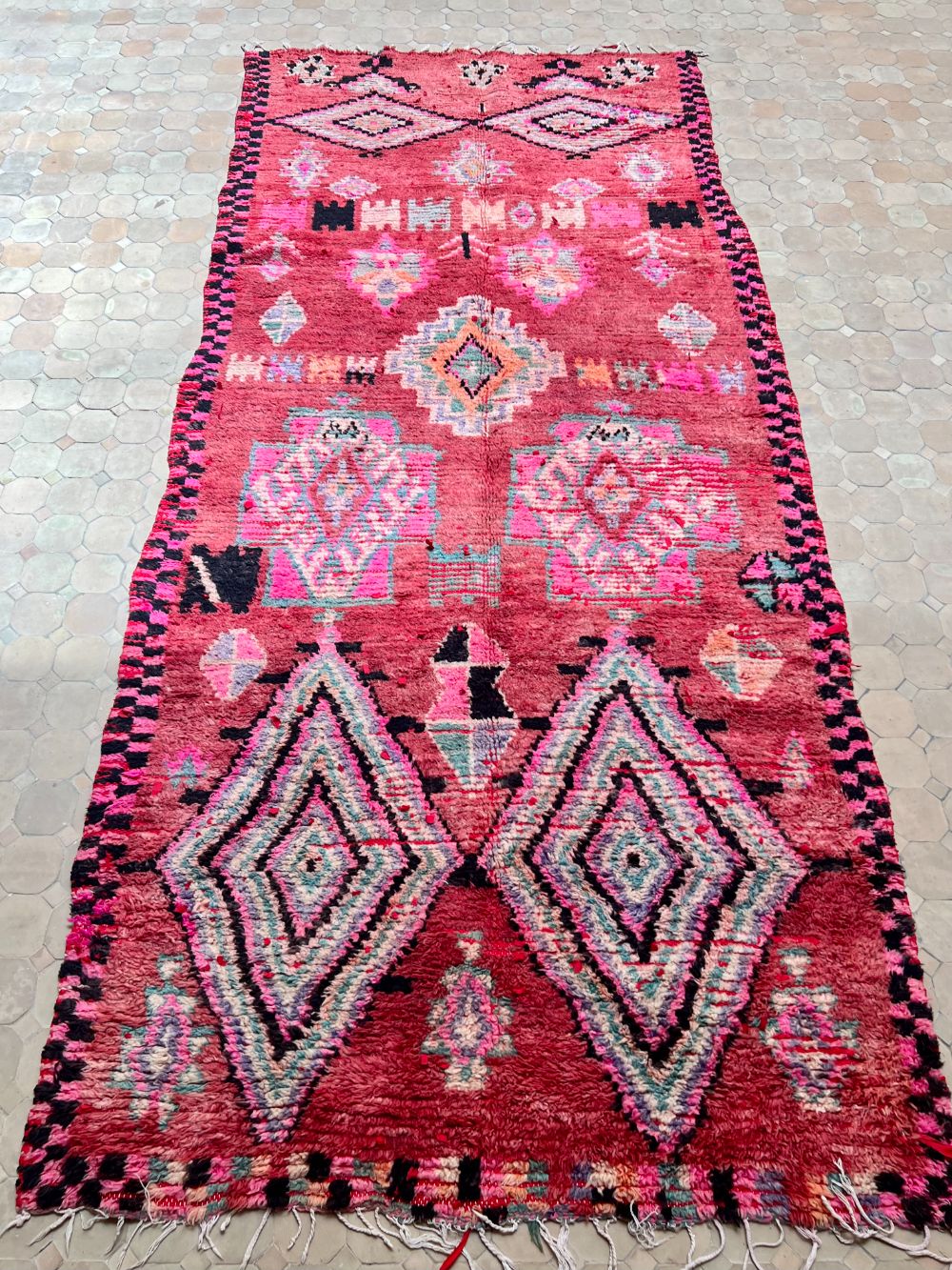 Marokkolainen vintage Boujaad matto 300x135cm