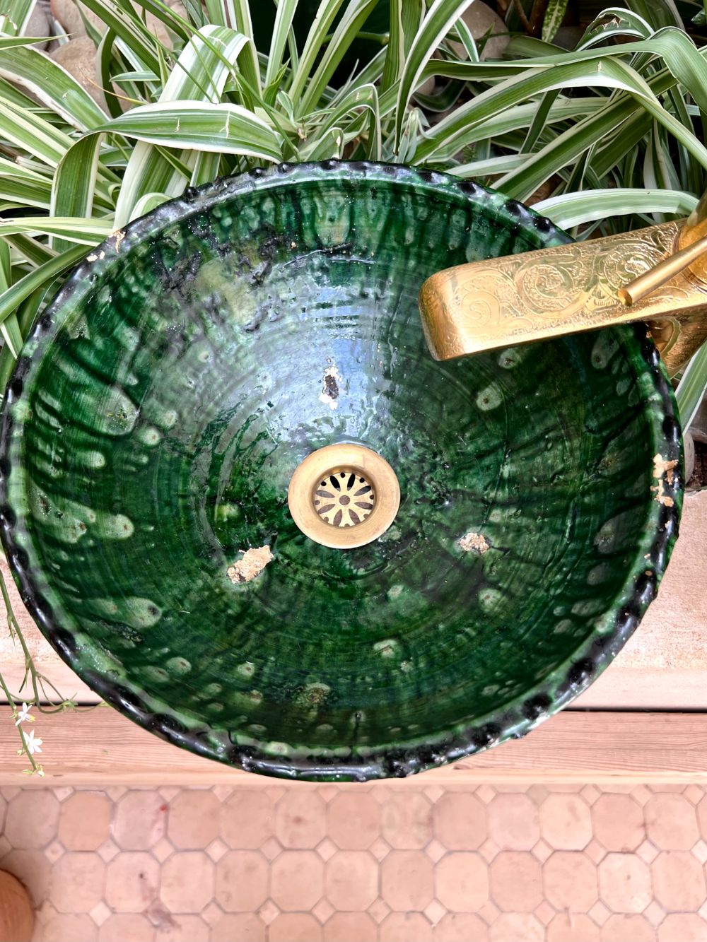 Moroccan Tamgeroute Washbasin Sink ⌀33cm