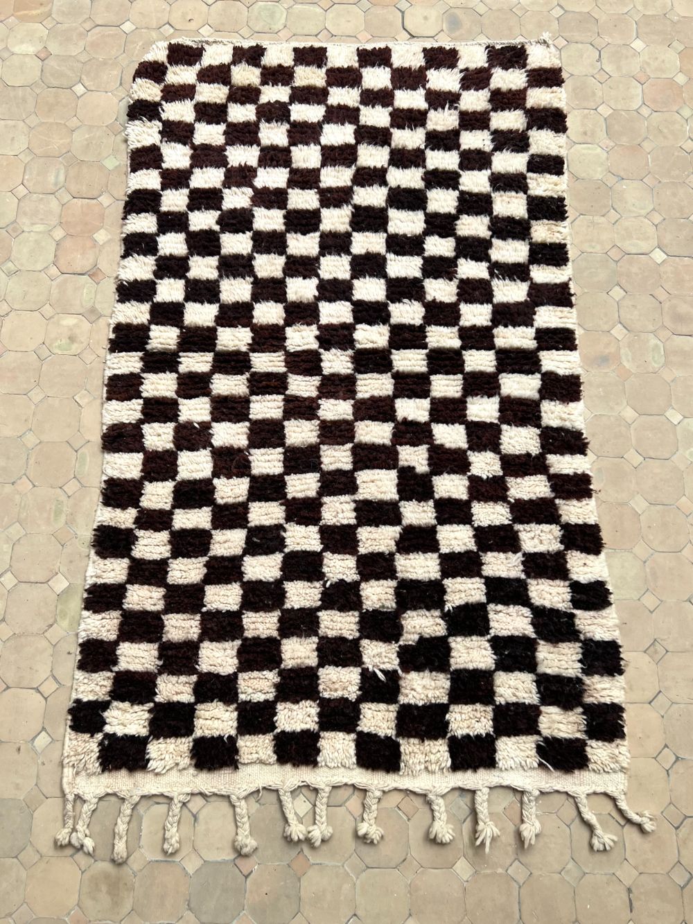 Moroccan Checkered Rug 170x105cm