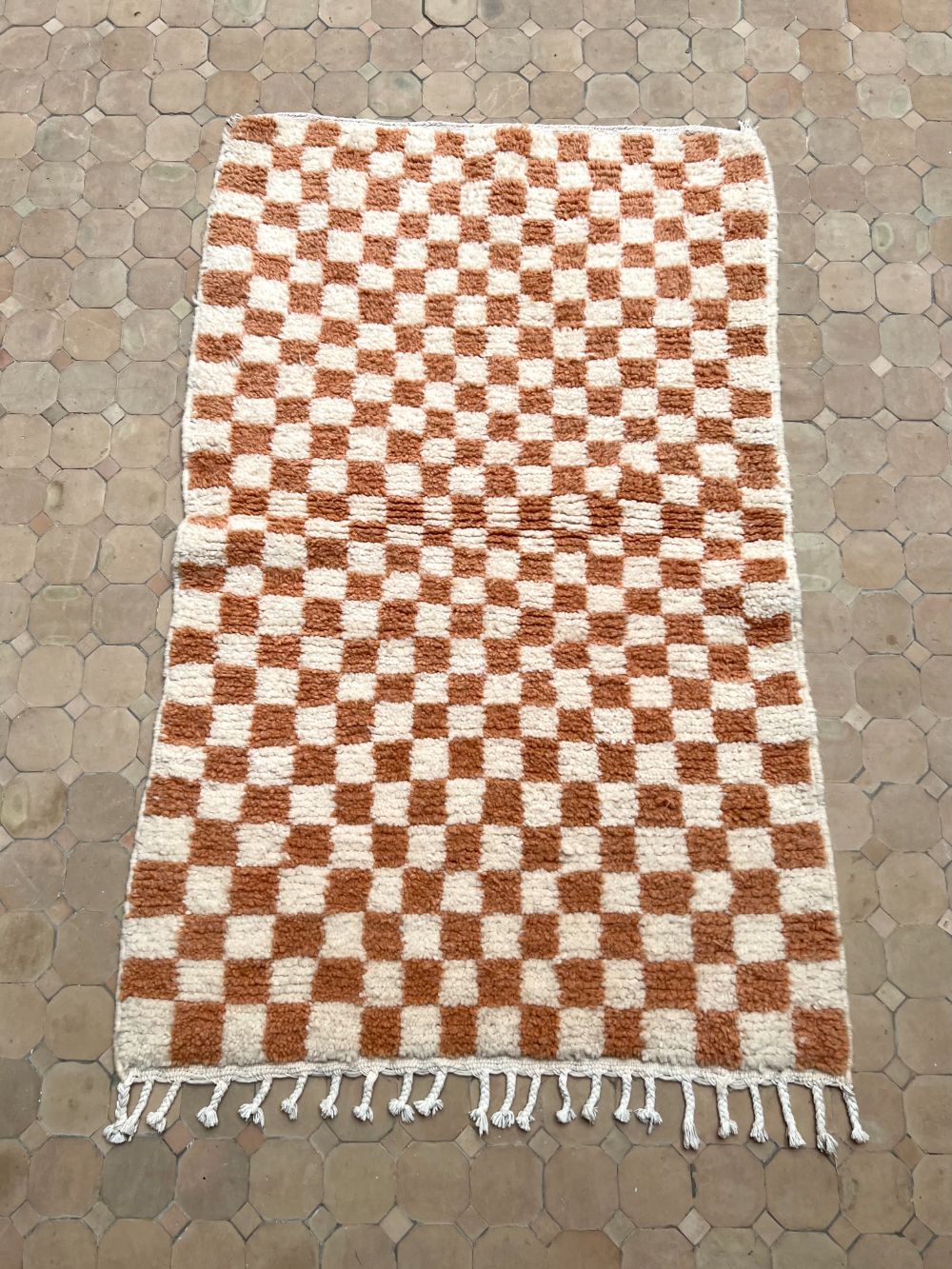 Moroccan Checkered Rug 155x95cm