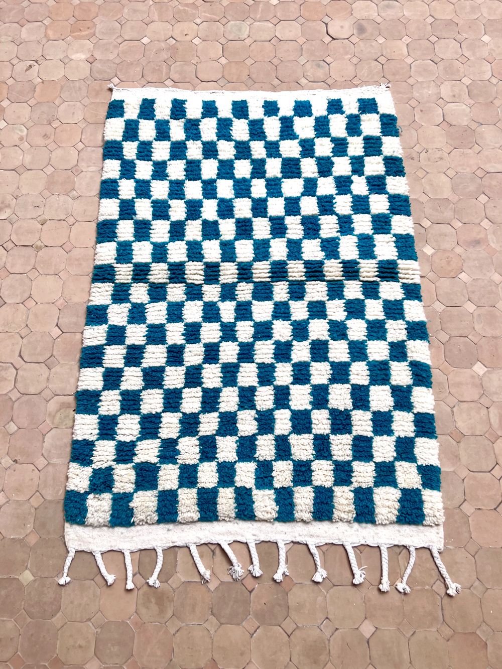 Moroccan Checkered Rug 155x100cm