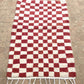 Marokkolainen ruudullinen matto 150x105cm