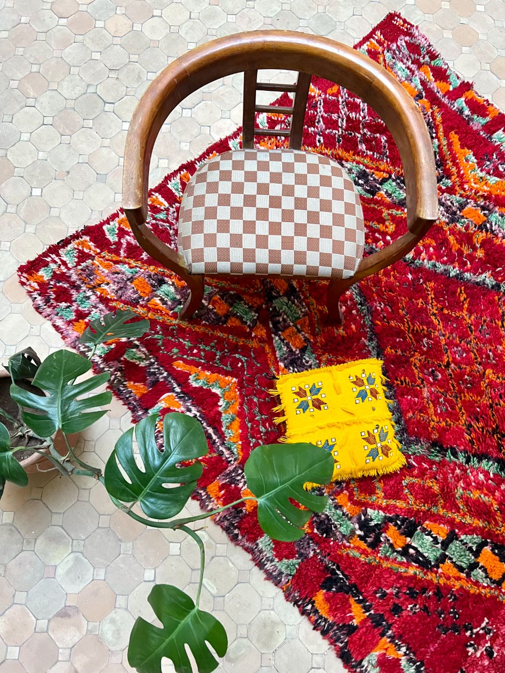 Marokkolainen vintage Beni M'Guild matto 245x165cm