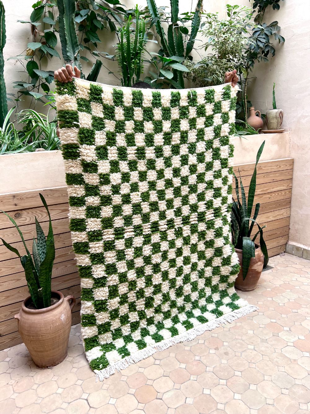 Moroccan Checkered Rug 150x110cm