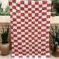 Marokkolainen ruudullinen matto 150x105cm