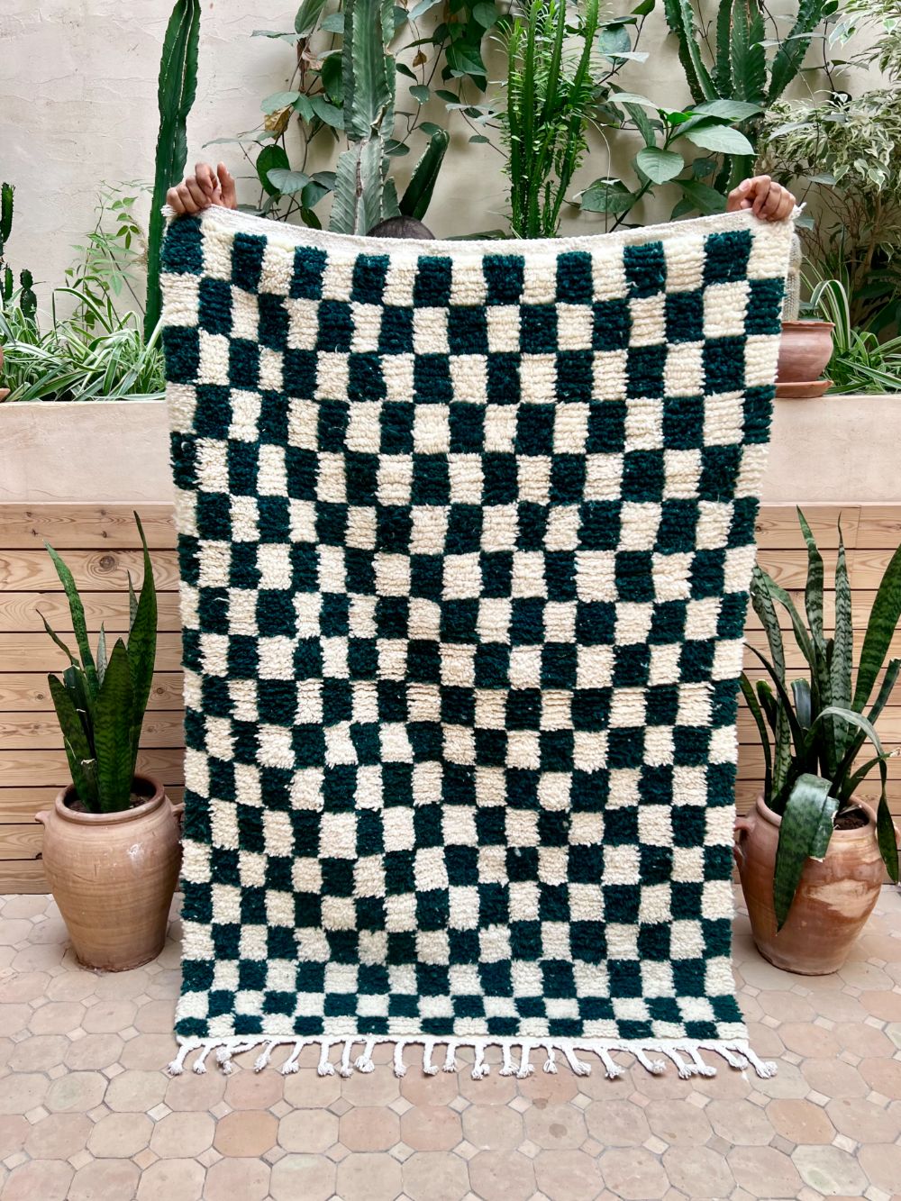 Moroccan Checkered Rug 150x105cm