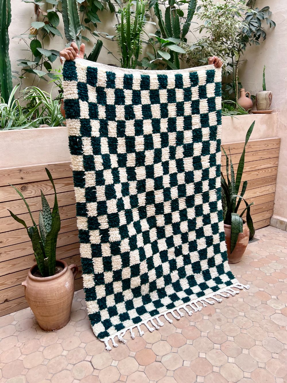 Moroccan Checkered Rug 150x105cm