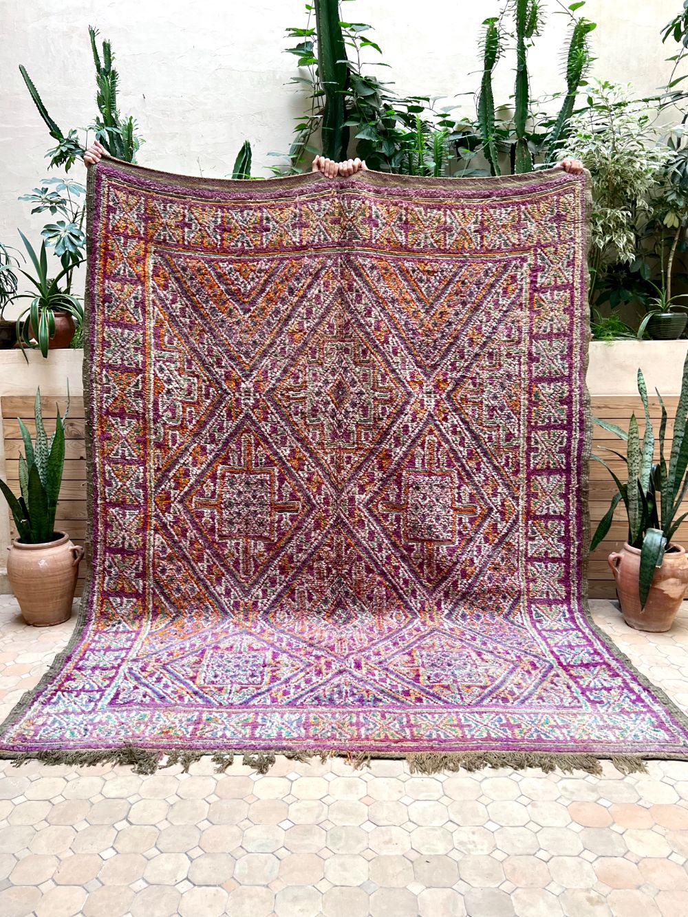 Moroccan Vintage Zayane Rug 265x205cm