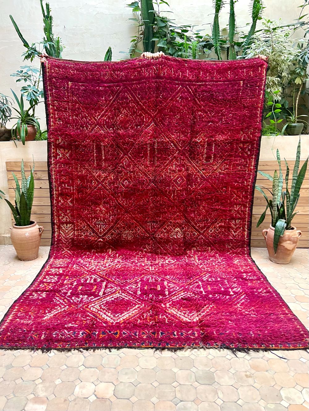 Moroccan Vintage Zayane Rug 315x195cm