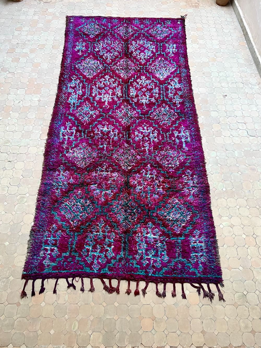 Moroccan Vintage Beni M'Guild rug 380x165cm