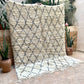 Marokkolainen vintage Beni Ouarain matto 240x190cm