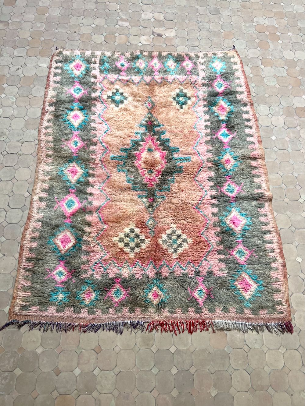 Moroccan Vintage Boujaad Rug 205x155cm