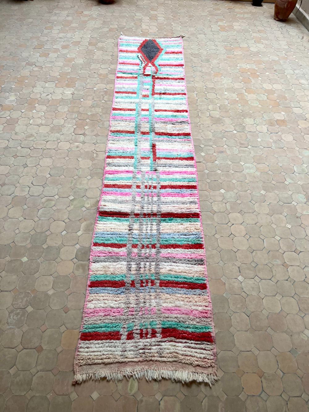 Moroccan Boujaad Runner 355x70cm