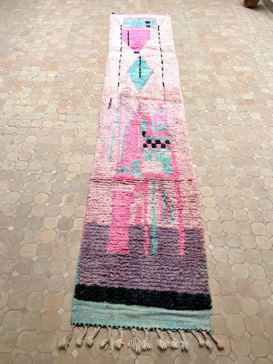 Marokkolainen käytävämatto Boujaad 385x75cm