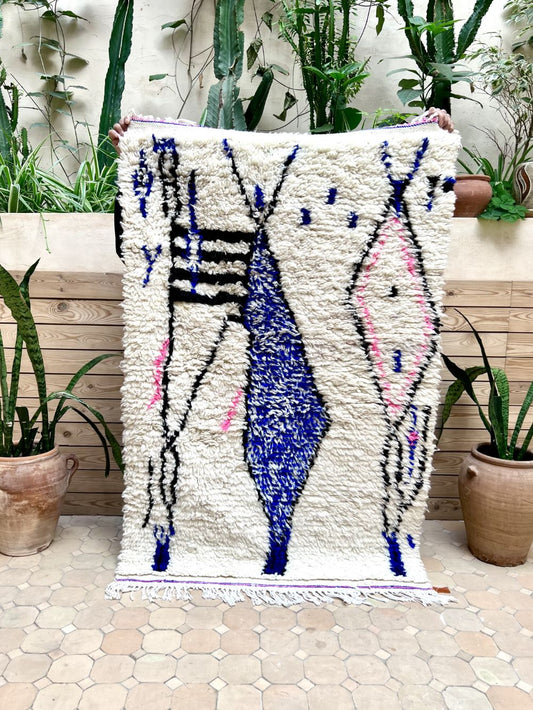 Marokkolainen Azilal-matto 145x95cm