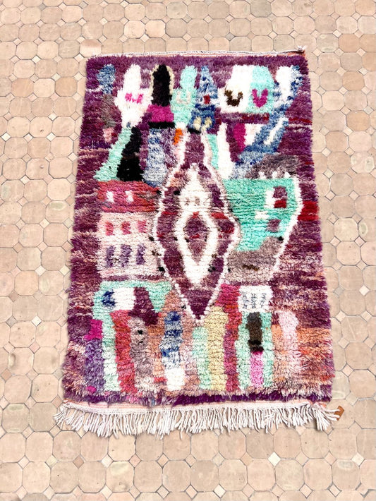 Marokkolainen Boujaad matto 150x100cm