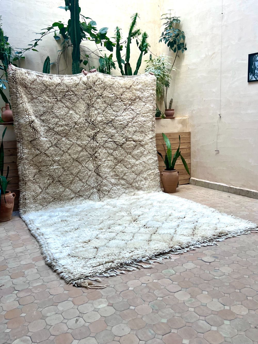 Marokkolainen vintage Beni Ouarain matto 360x205cm