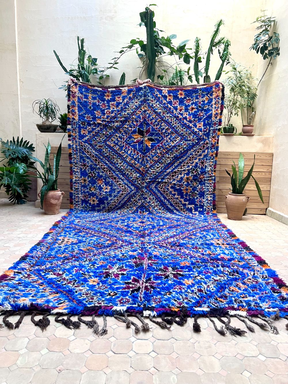 Marokkolainen vintage Beni M'Guild matto 415x200cm