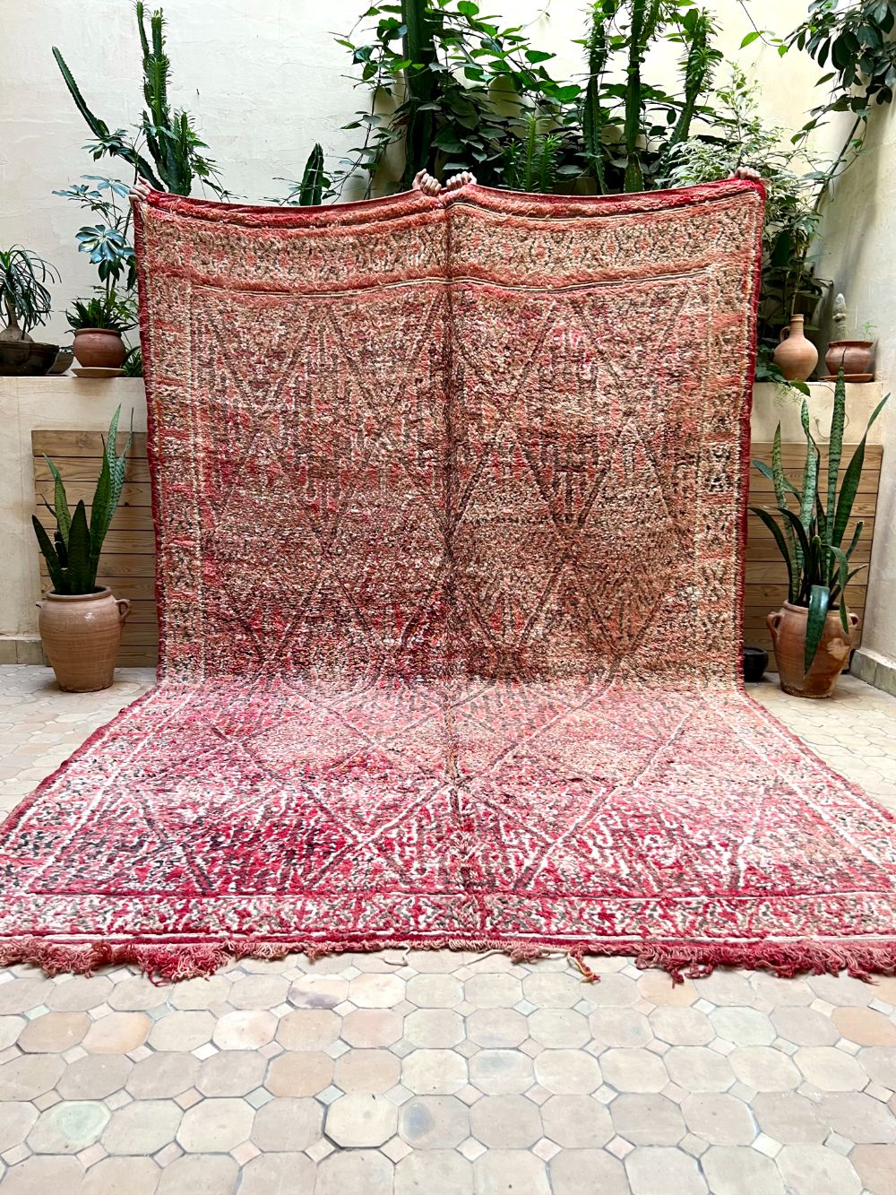 Marokkolainen vintage Zayane matto 340x210cm