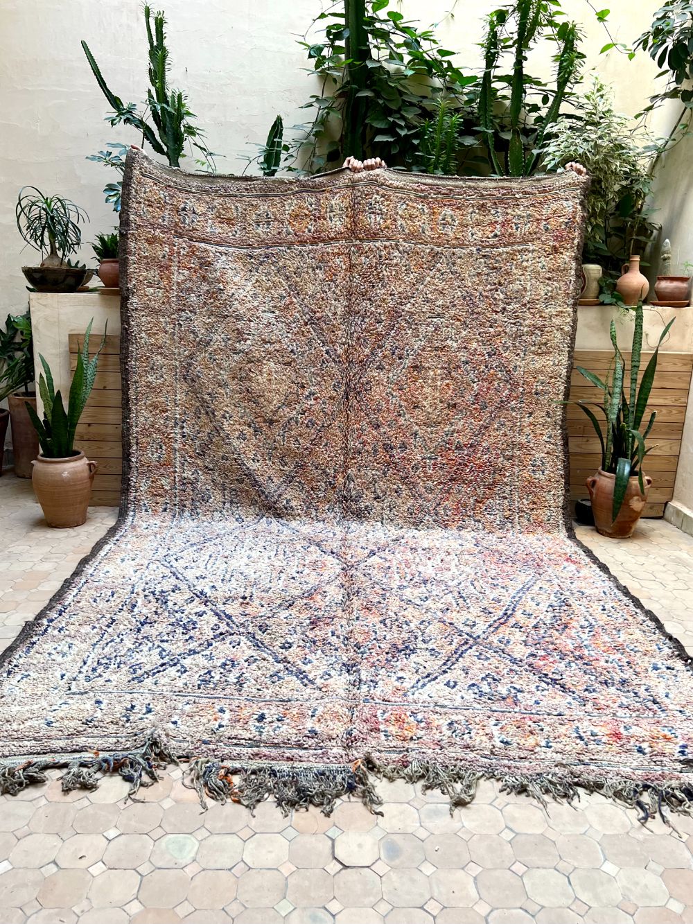 Marokkolainen vintage Zayane matto 350x225cm