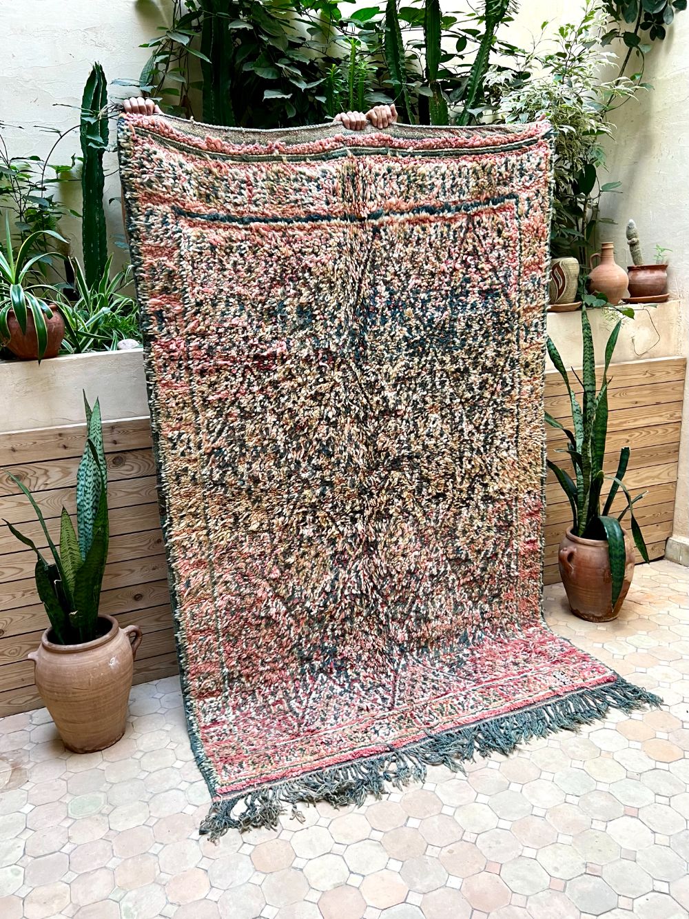 Marokkolainen vintage Zayane matto 210x135cm