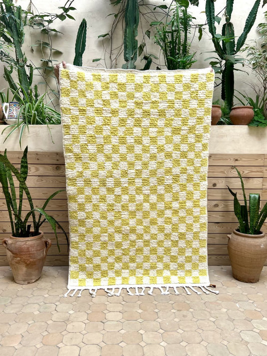 Marokkolainen ruudullinen matto 155x95cm