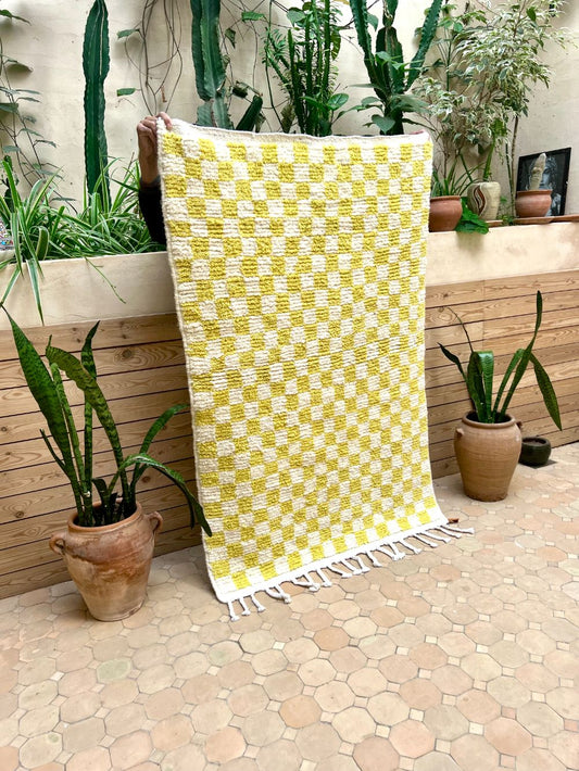Marokkolainen ruudullinen matto 155x95cm