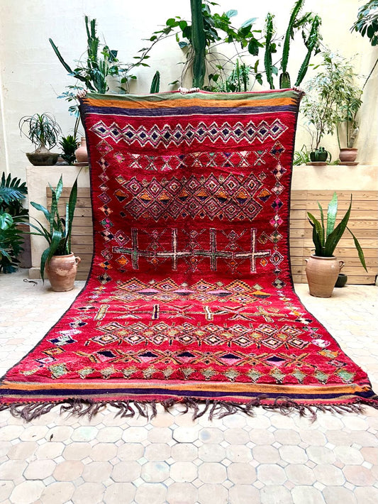 Moroccan Vintage Boujaad Rug 375x190cm