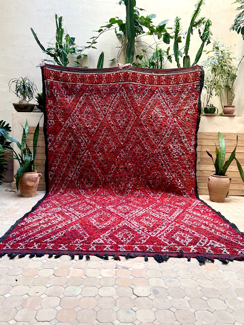 Moroccan Vintage Zayane Rug 340x210cm