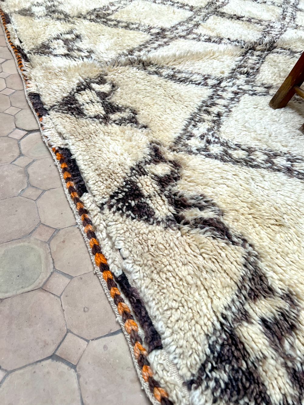 Moroccan Vintage Beni Ouarain Rug 430x200cm