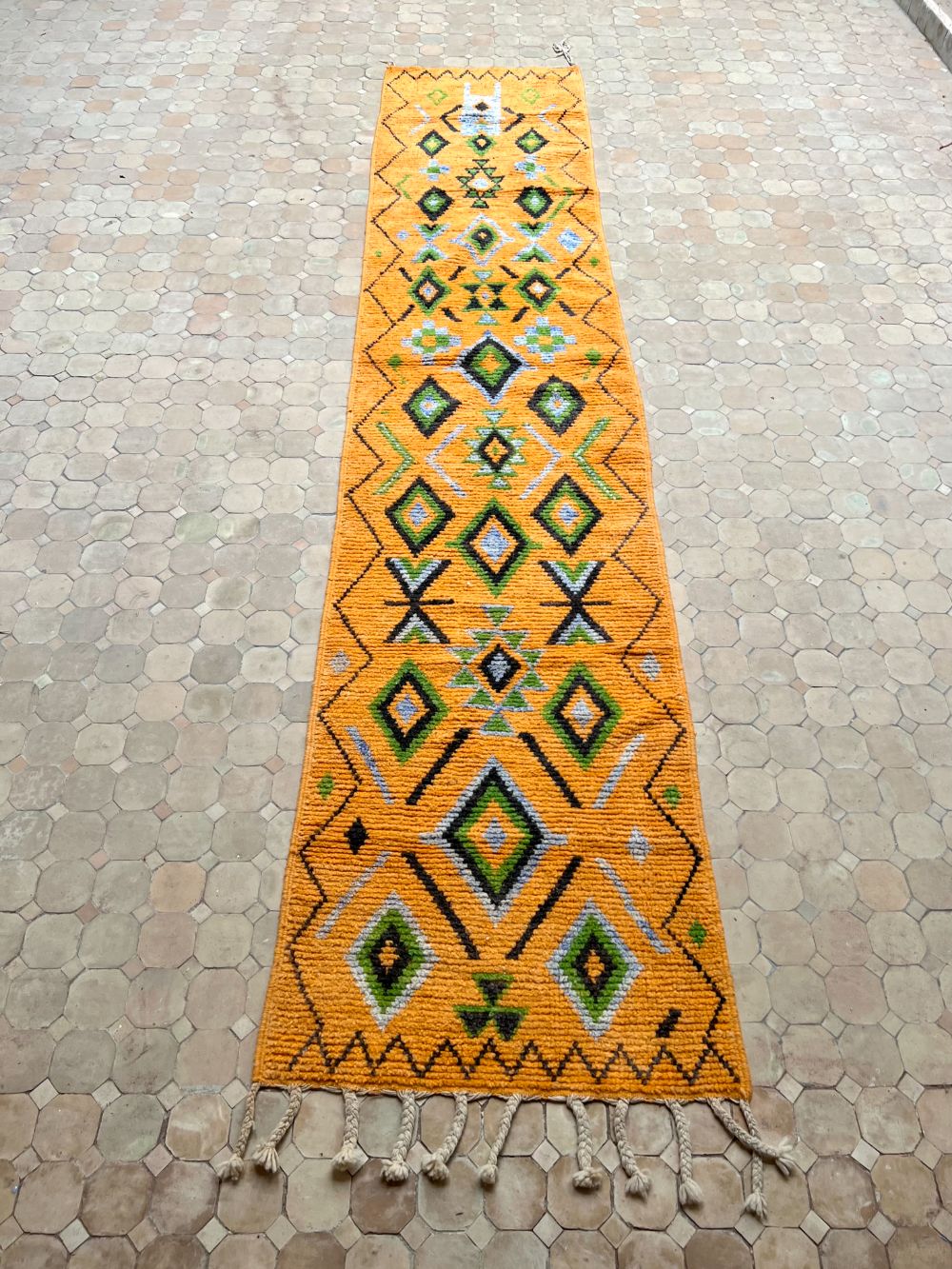 Moroccan Boujaad Runner 360x75cm