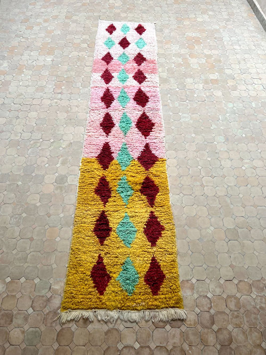 Moroccan Boujaad Runner 365x75cm