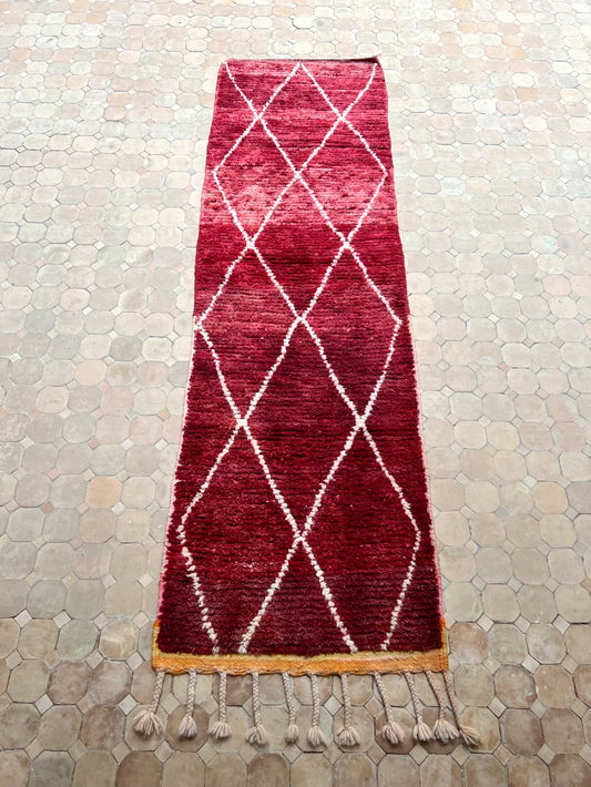 Moroccan Boujaad Runner 250x75cm