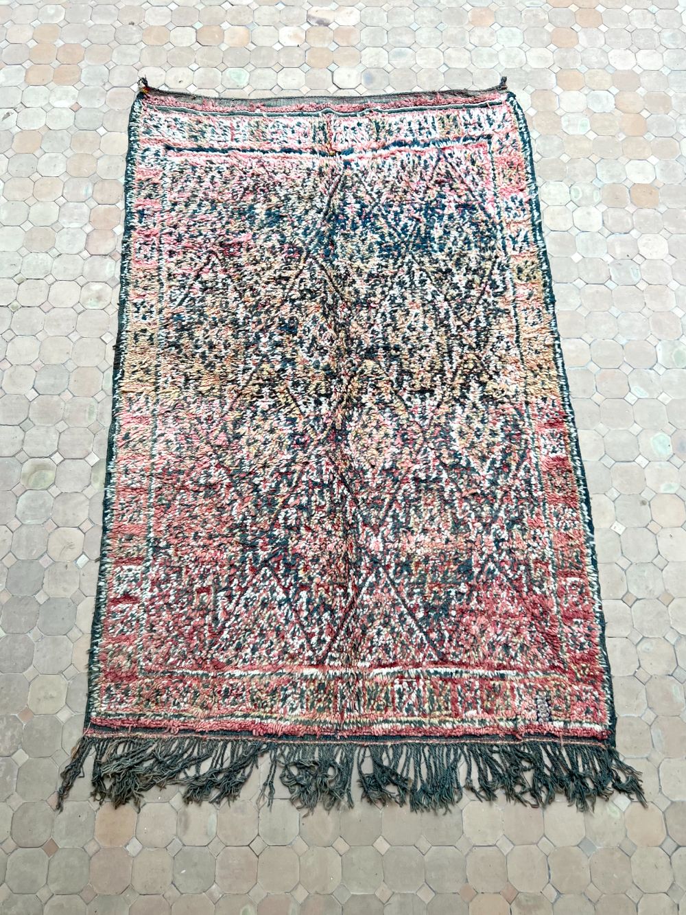 Marokkolainen vintage Zayane matto 210x135cm