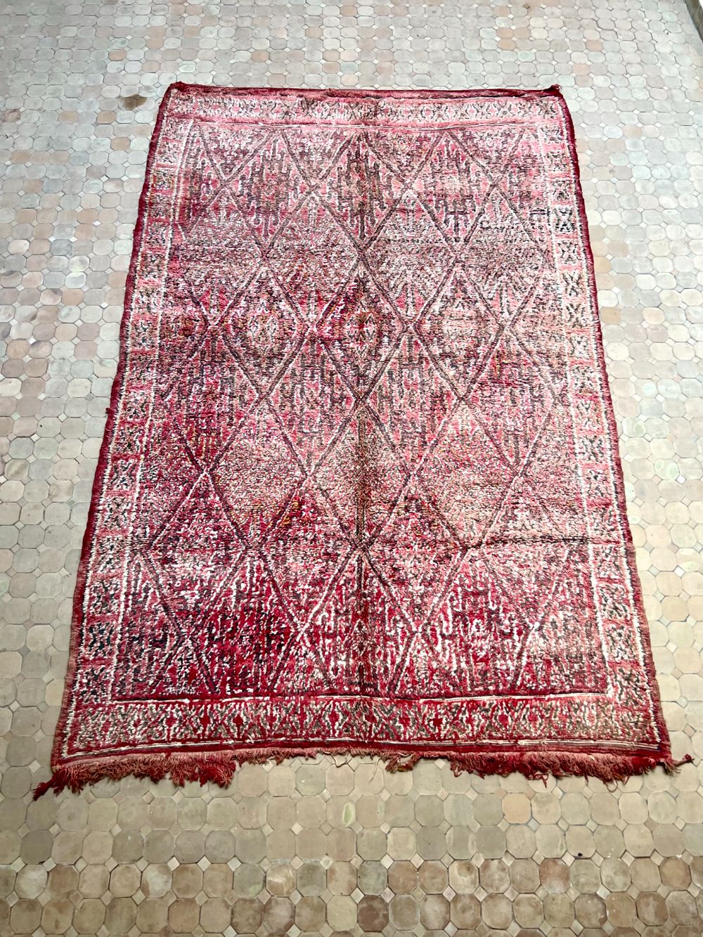 Marokkolainen vintage Zayane matto 340x210cm