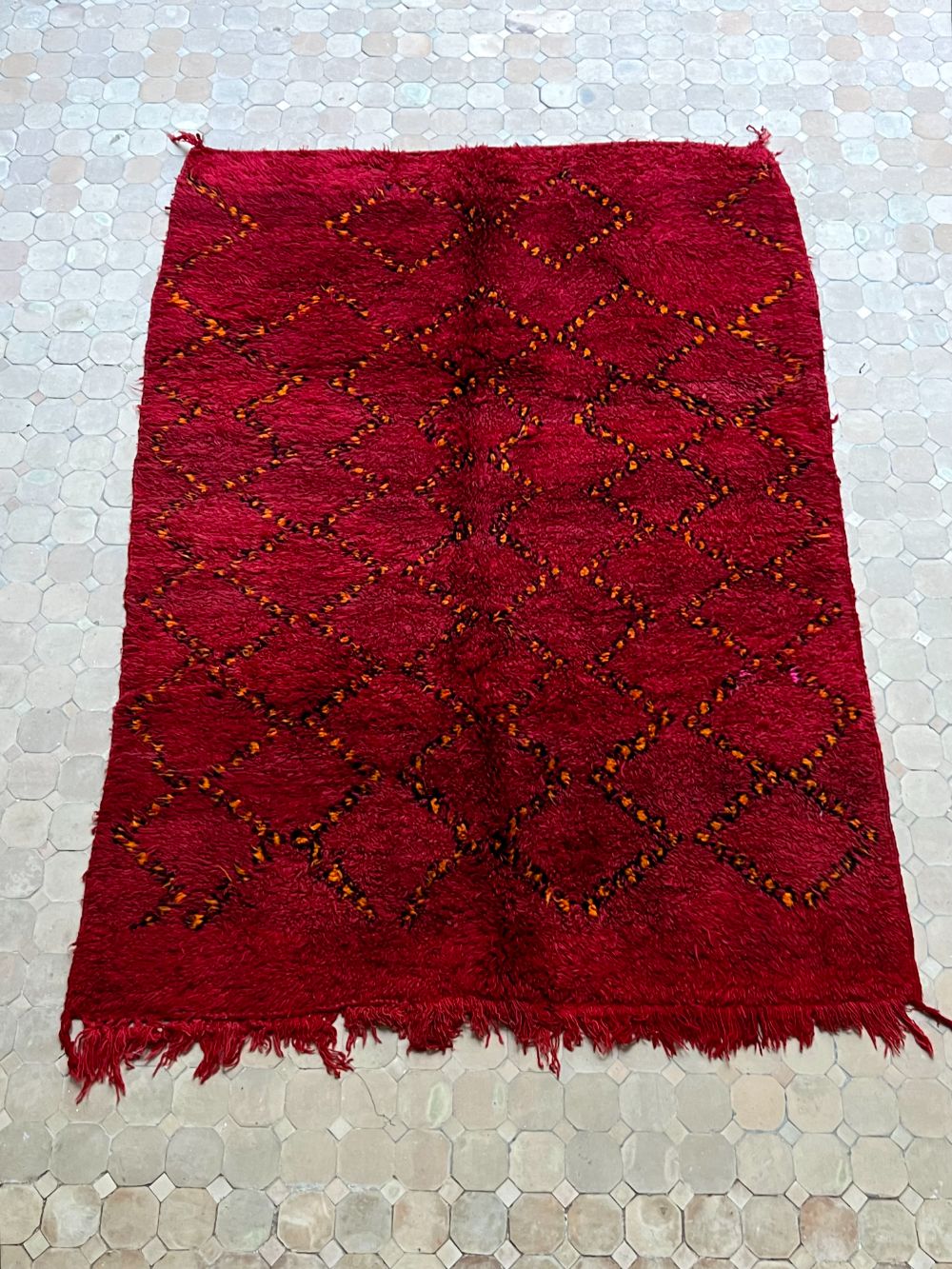 Marokkolainen vintage Beni M'guild matto 215x155cm