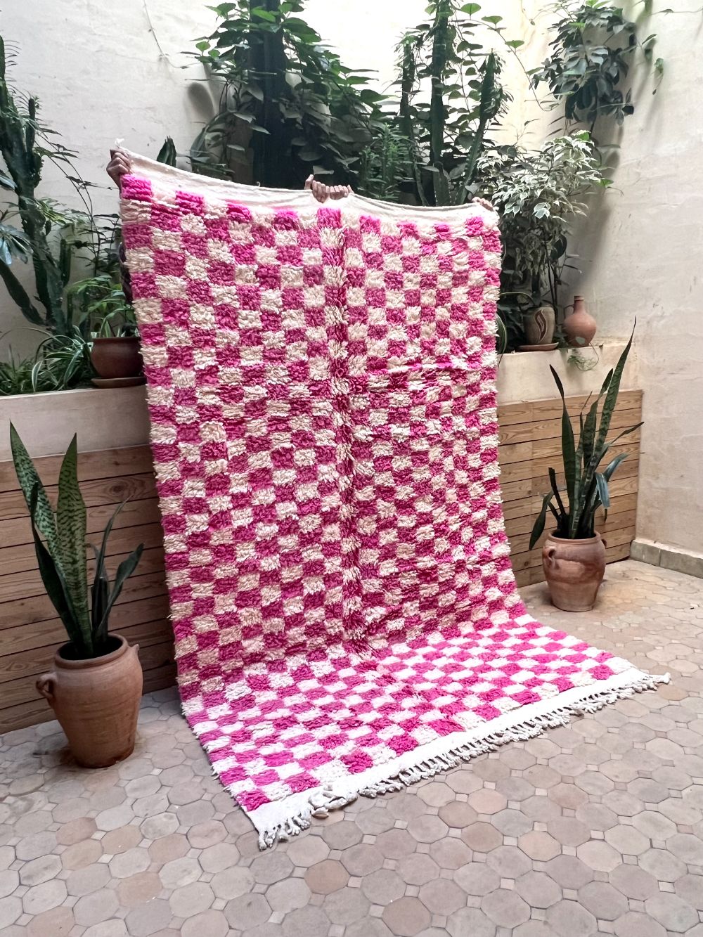 Moroccan Checkered Rug 235x150cm