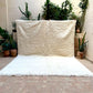 Moroccan All White Rug 340x260cm