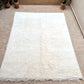 Moroccan All White Rug 340x260cm