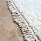 Moroccan All White Rug 340x260cm