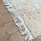 Moroccan All White Rug 90x55cm