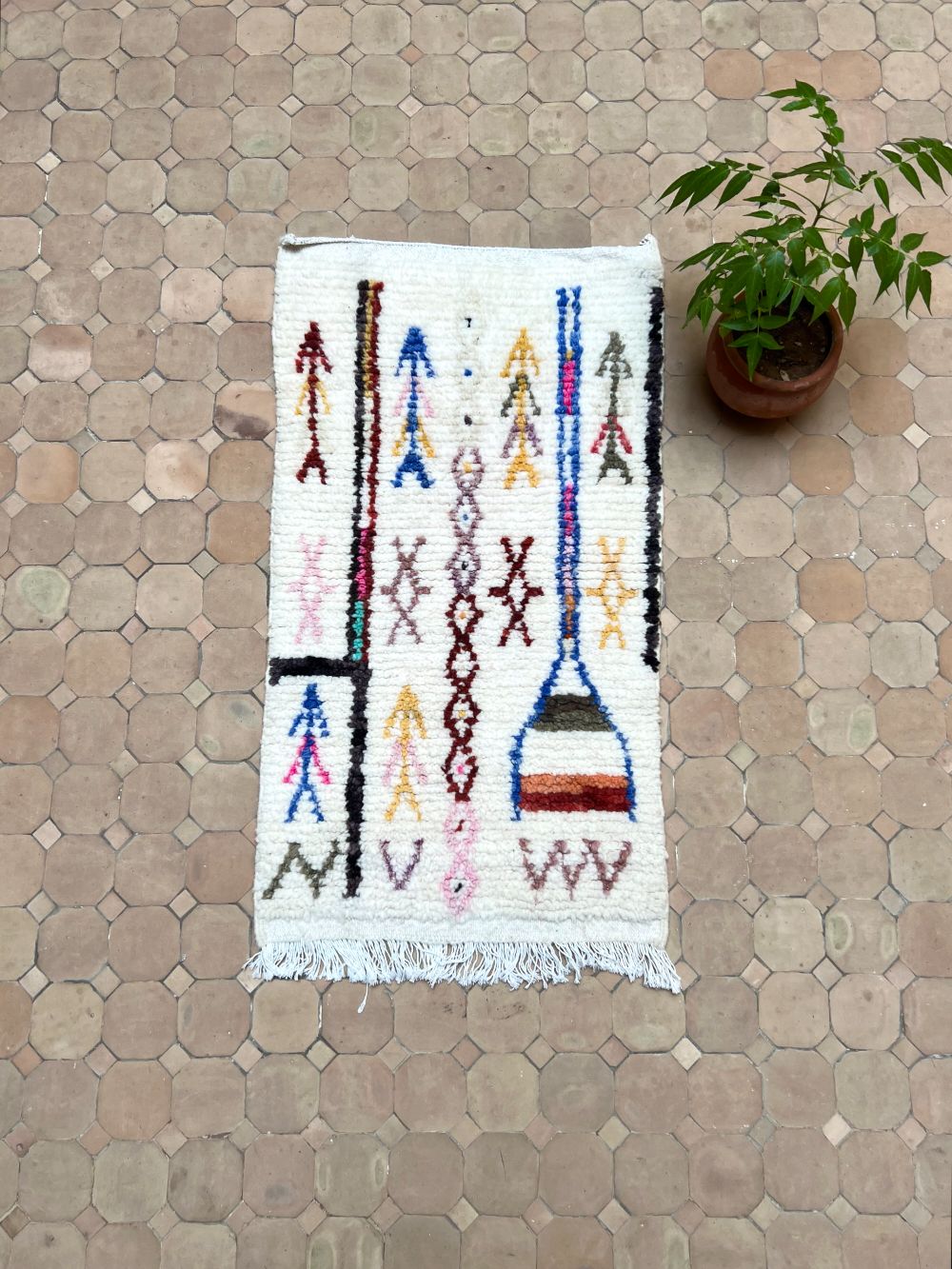 Moroccan Azilal Rug 105x55cm