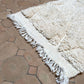 Moroccan All White Rug 110x50cm