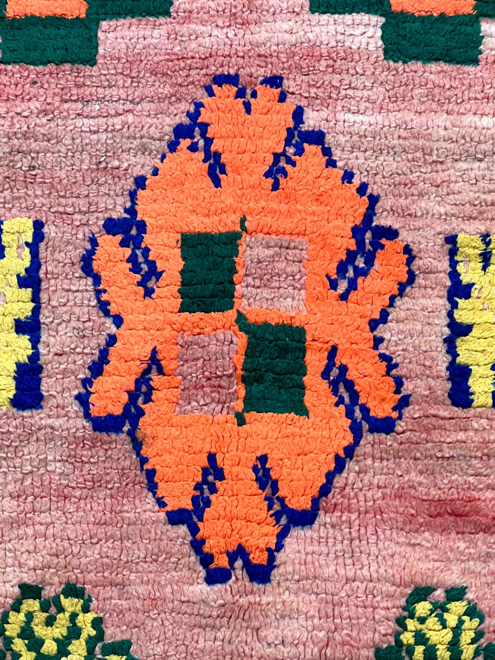 Marokkolainen vintage Boujaad käytävämatto matto 370x110cm