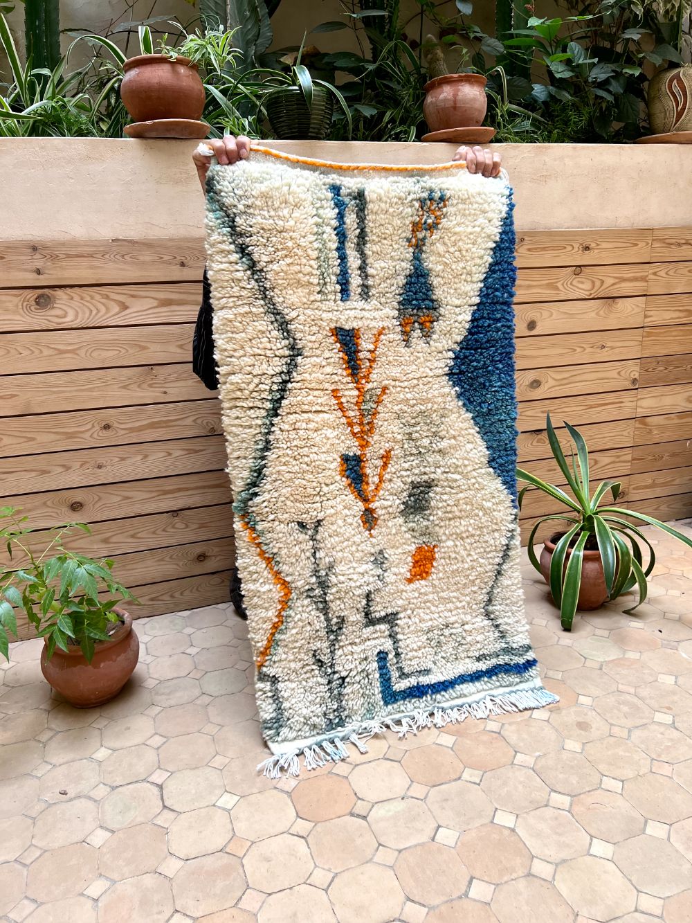 Asuntomessut : Marokkolainen Azilal-matto 105x60cm